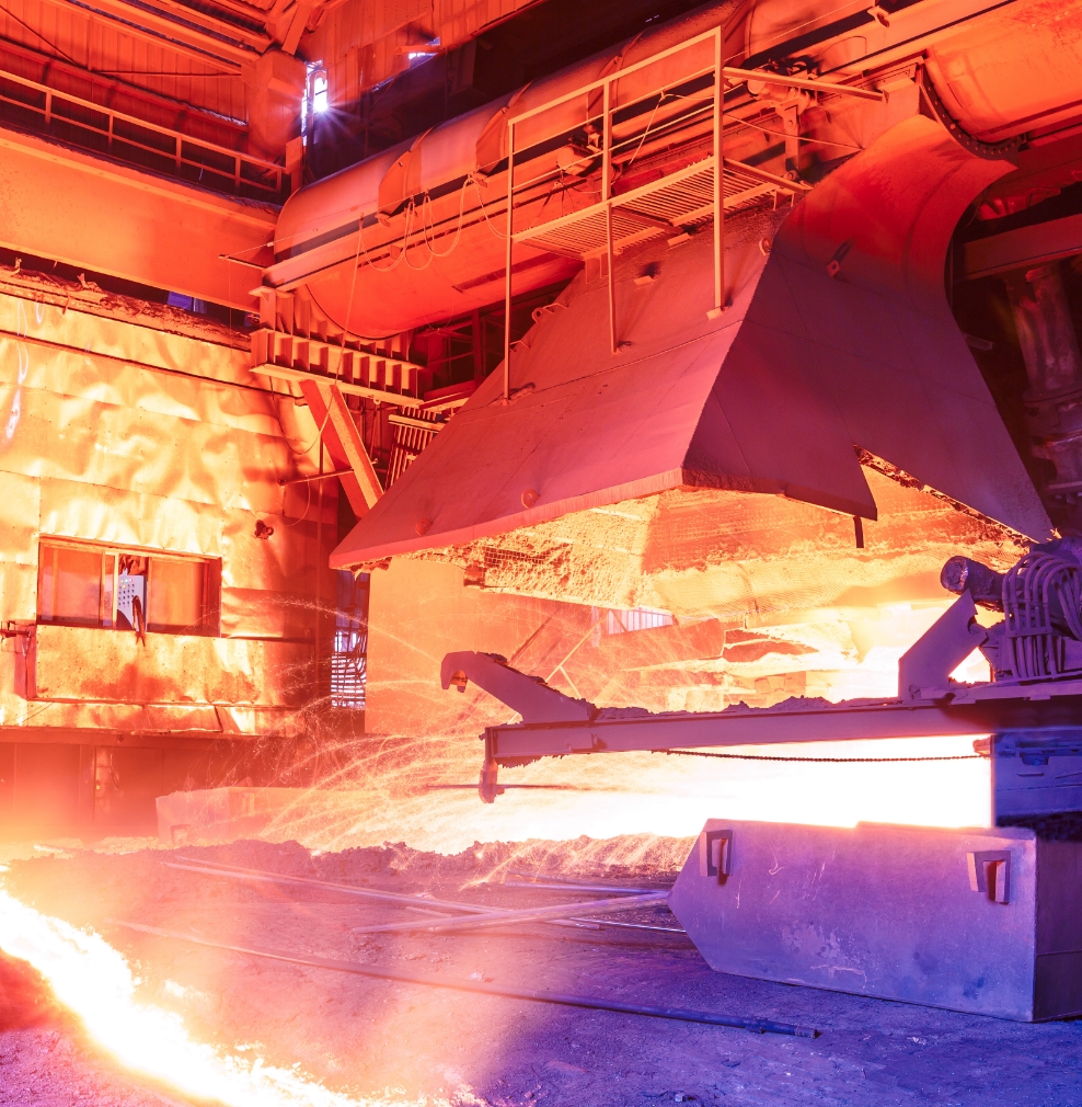 Blast Furnace Hopper in Steel Mill
